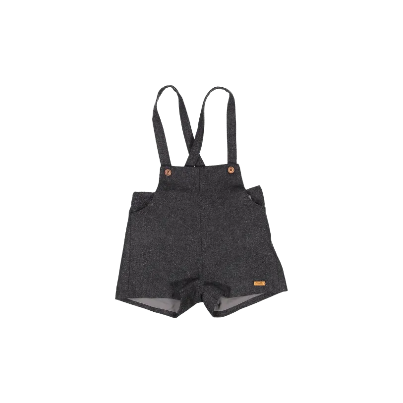 7.4-DARK GREY WOOLEN ROMPER SUIT W/POCKETS