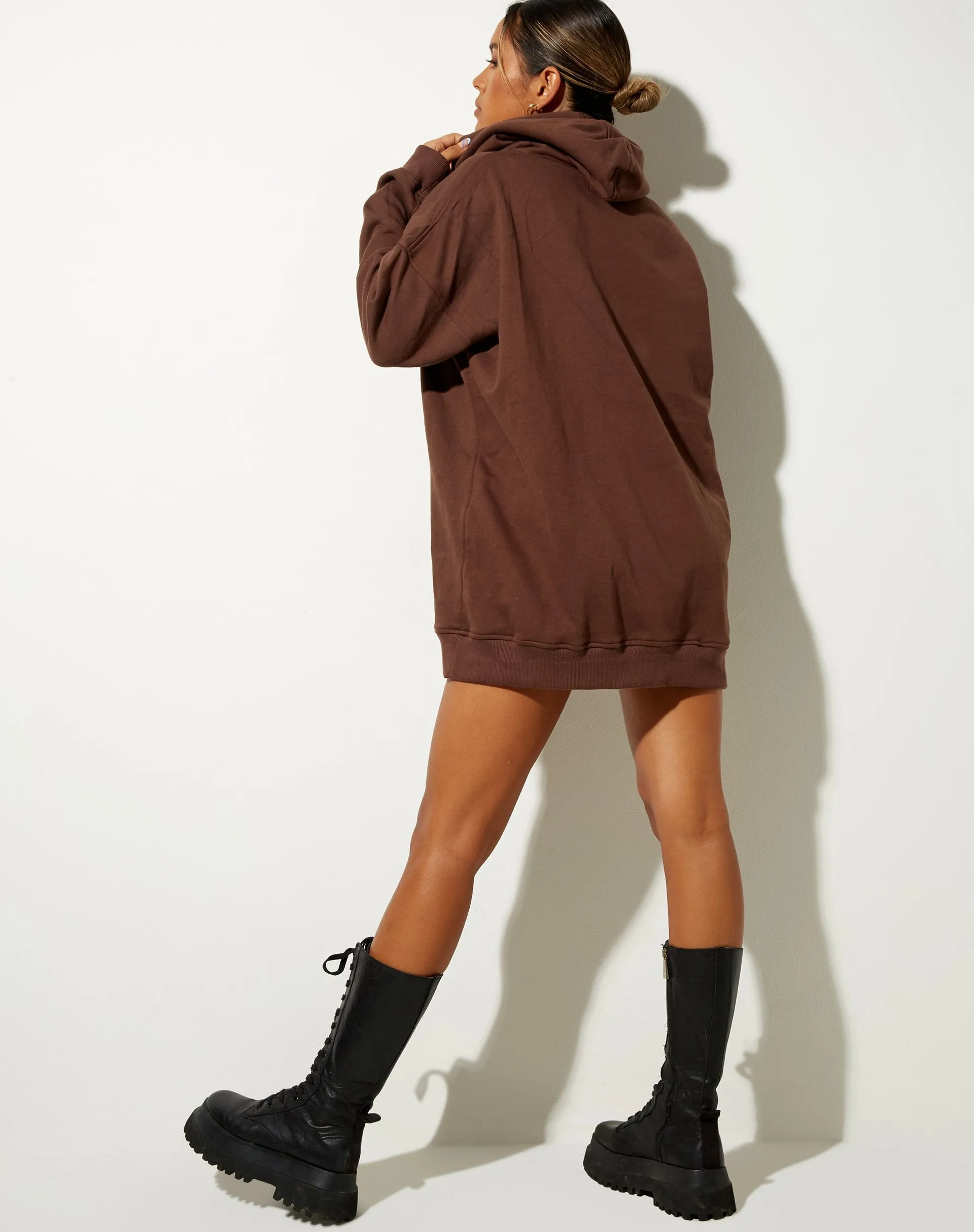 Bren Hoodie in Deep Mahogany Cherub L'Amour Label Embro