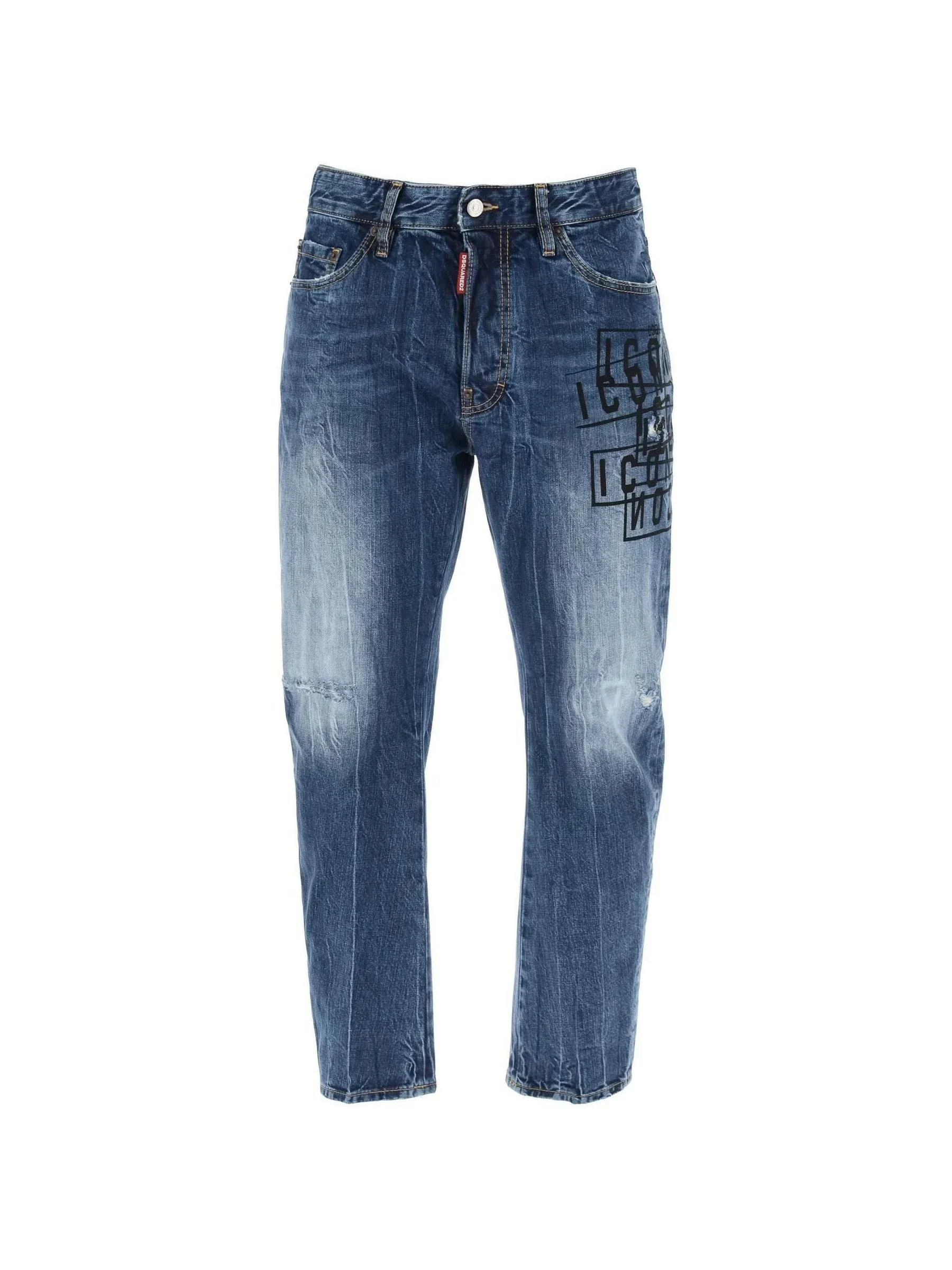 Bro Icon Stamped Denim Jeans