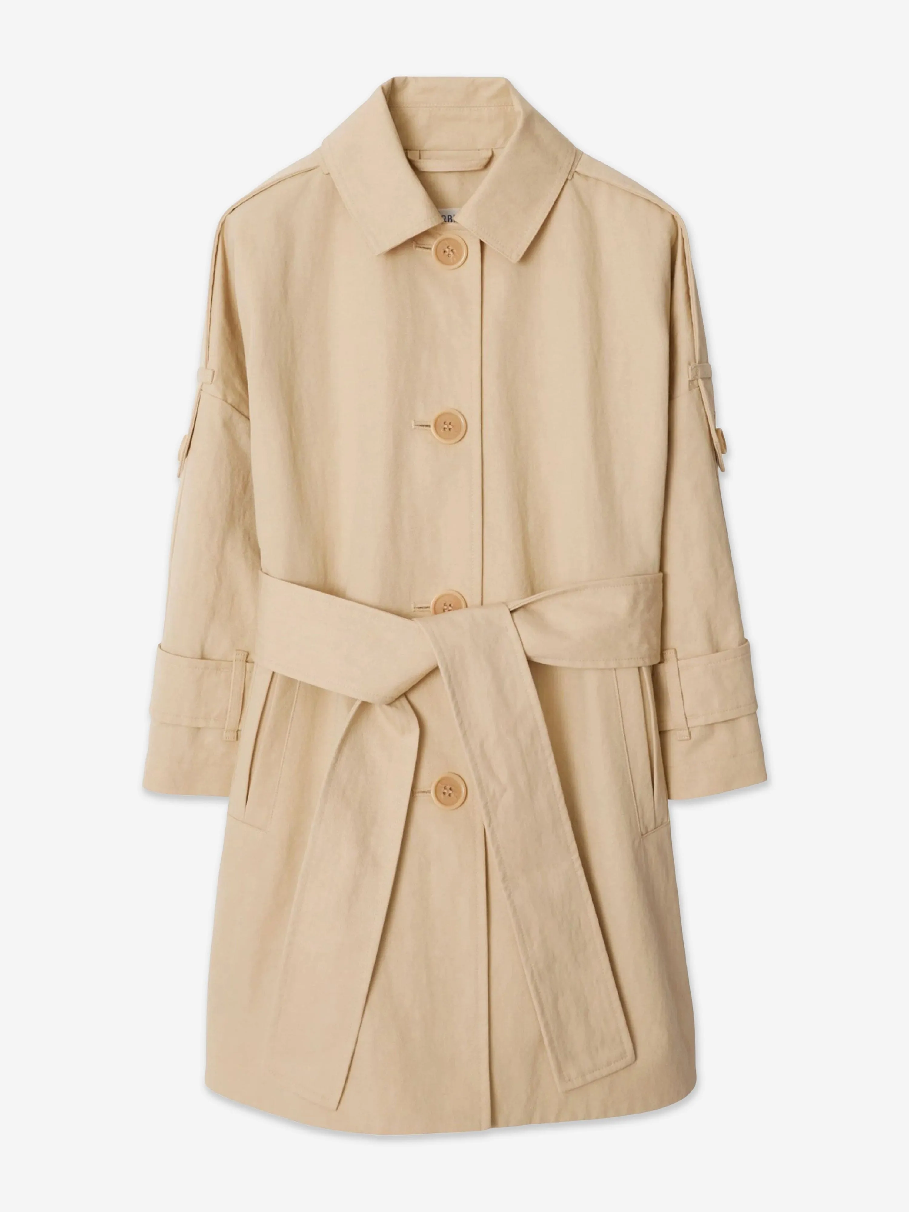 Burberry Girls Valerie Trench Coat in Beige