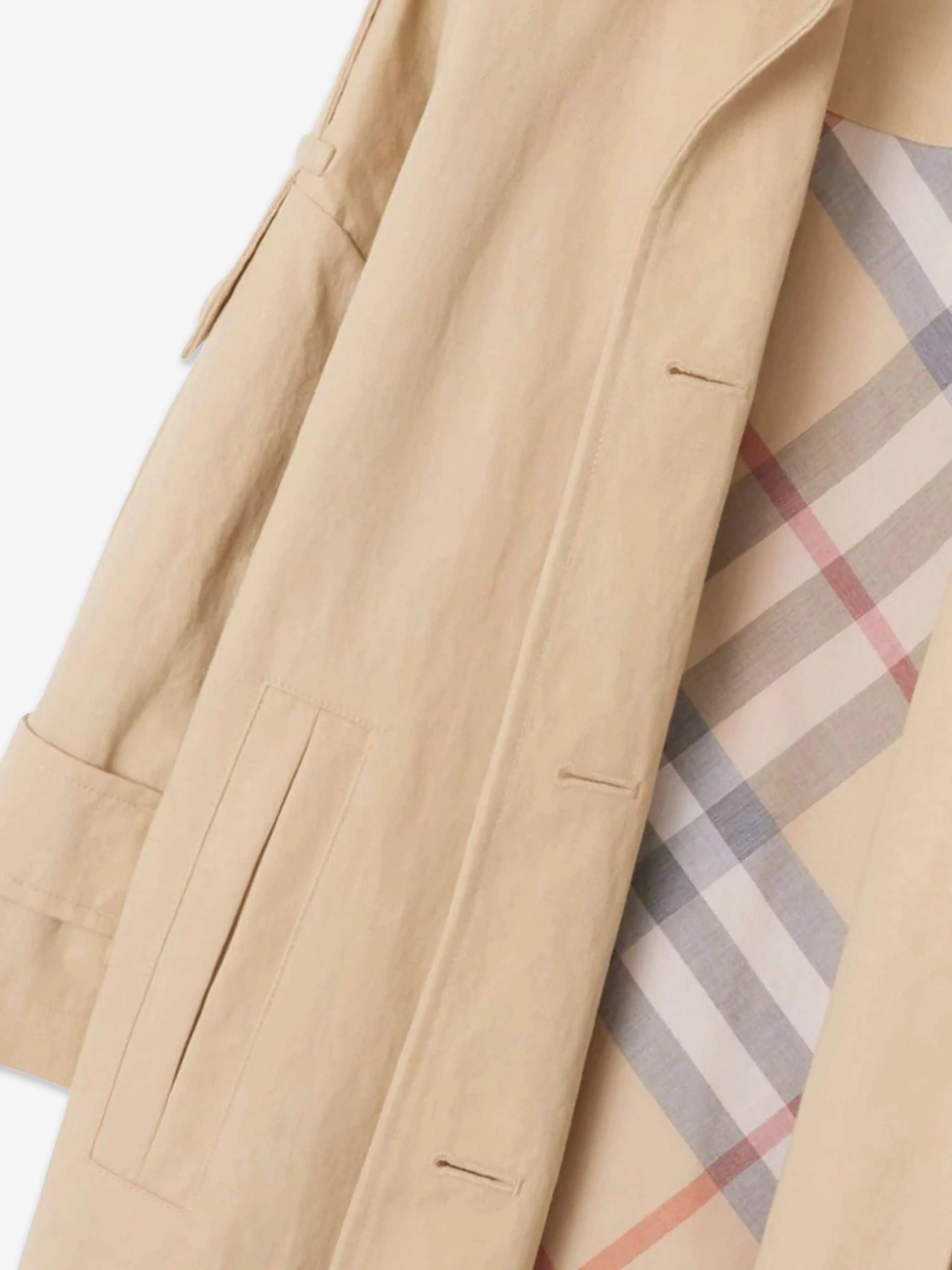 Burberry Girls Valerie Trench Coat in Beige