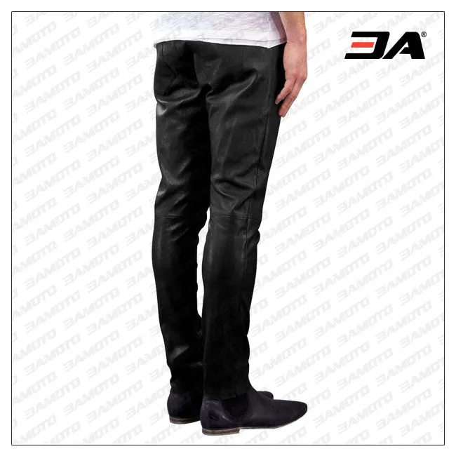 Cool Slim Fit Hippie Leather Pant