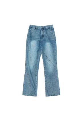 Distressed Hollow Out Jeans