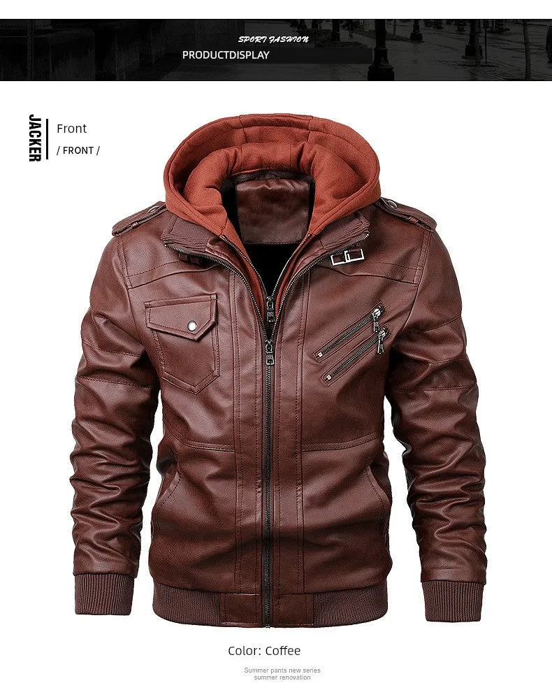 Fashion Leak-Picking Hooded Autumn Loose Casual Motorcycle Clothing