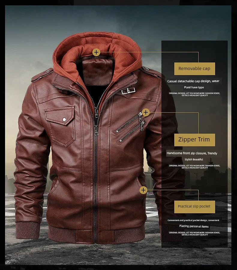 Fashion Leak-Picking Hooded Autumn Loose Casual Motorcycle Clothing