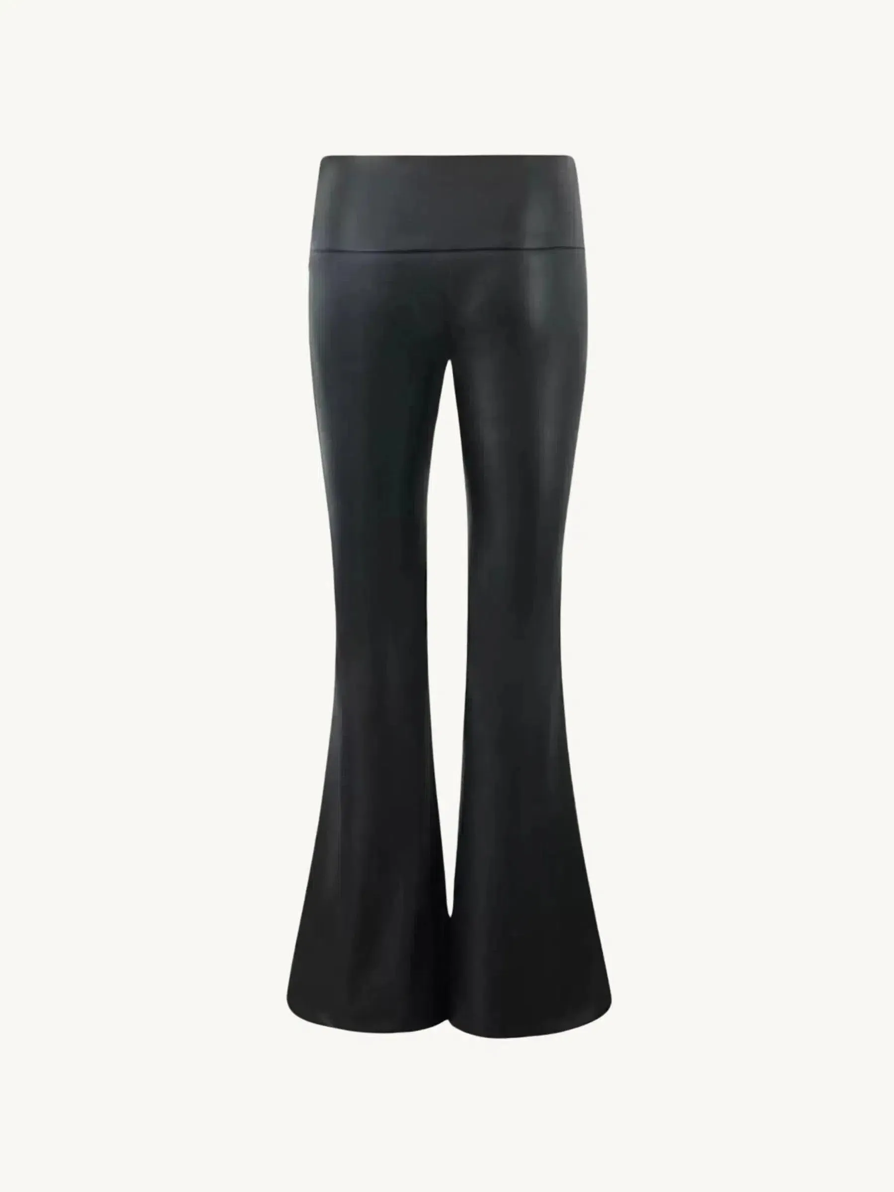 Giordana – Low-rise design – Faux leather pants