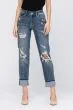 JB109 - CURVY BLEACHED BOYFRIEND JEANS