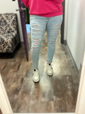 Livin' on a Prayer Ultra Distressed Skinny Jeans