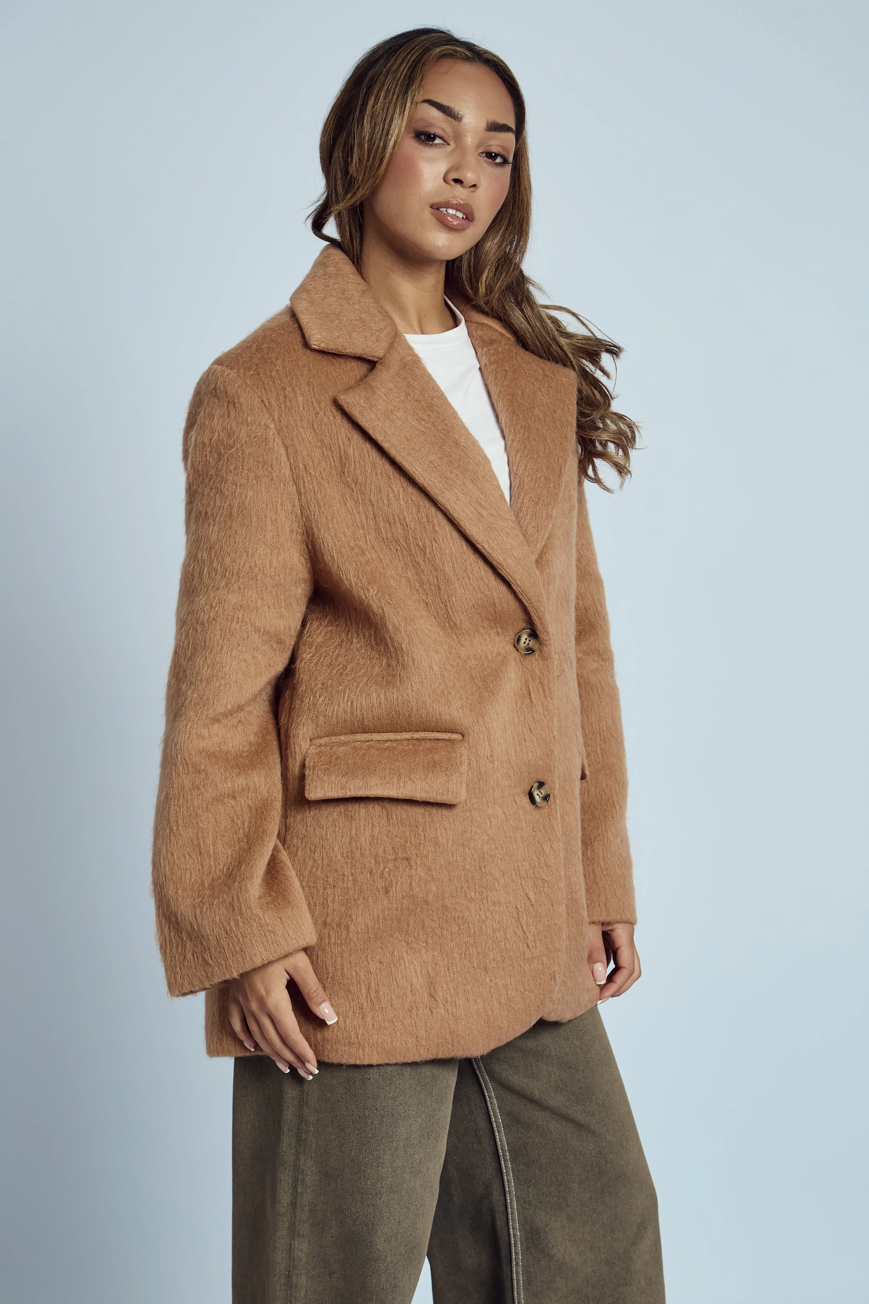 MARGOT BRUSHED WOOL BLAZER