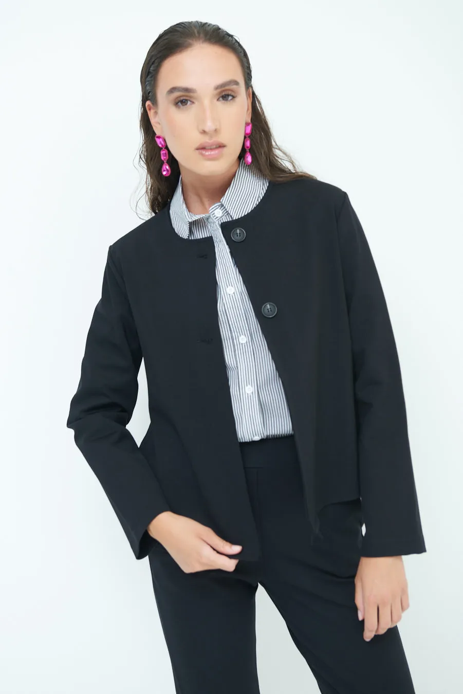 Minimalist button-up jacket wholesale