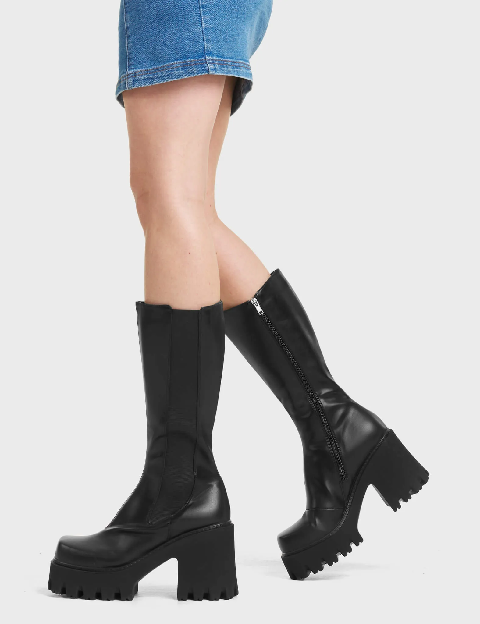 Paradise Chunky Platform Calf Boots