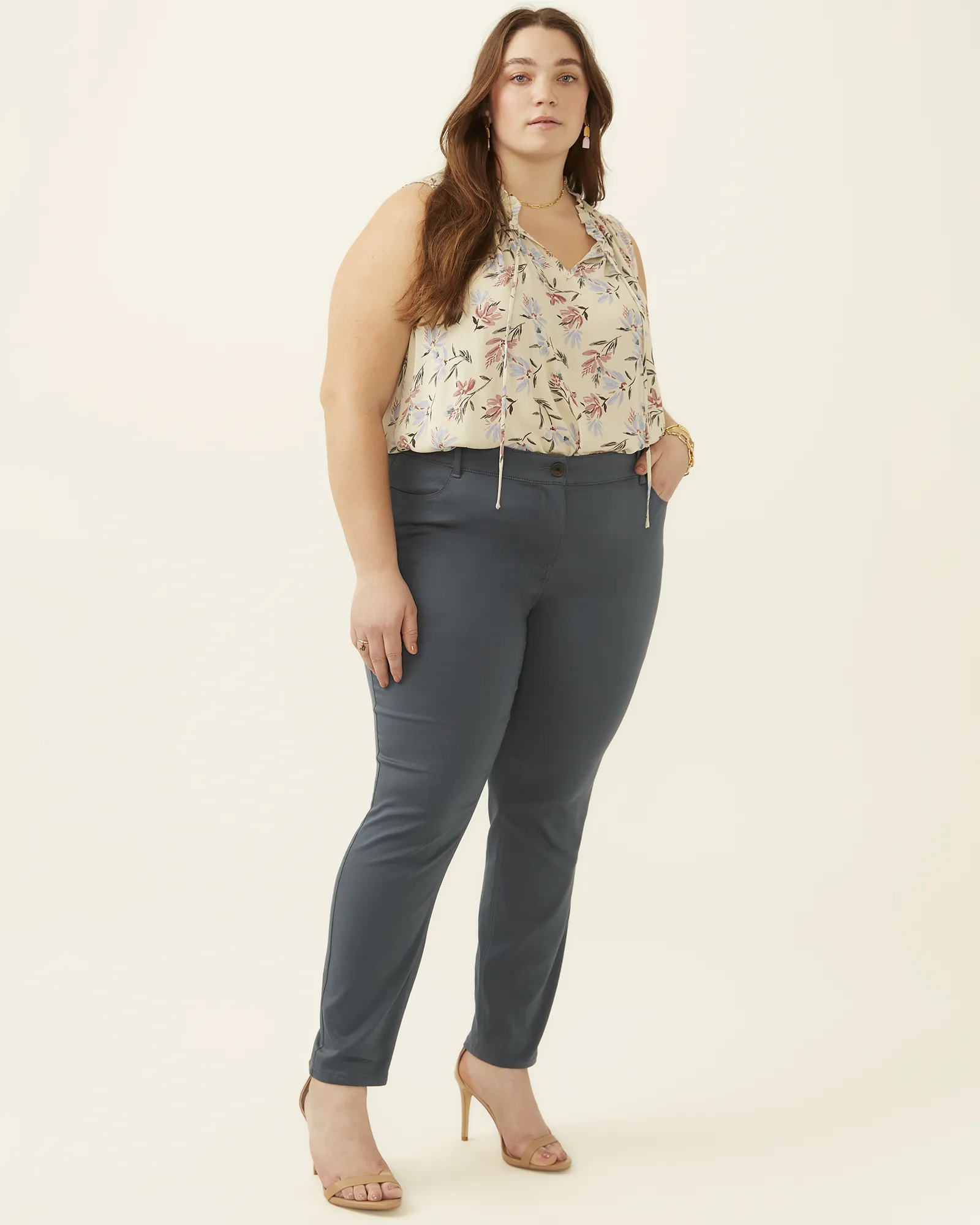 Paris Cropped Pant | Dusty Blue