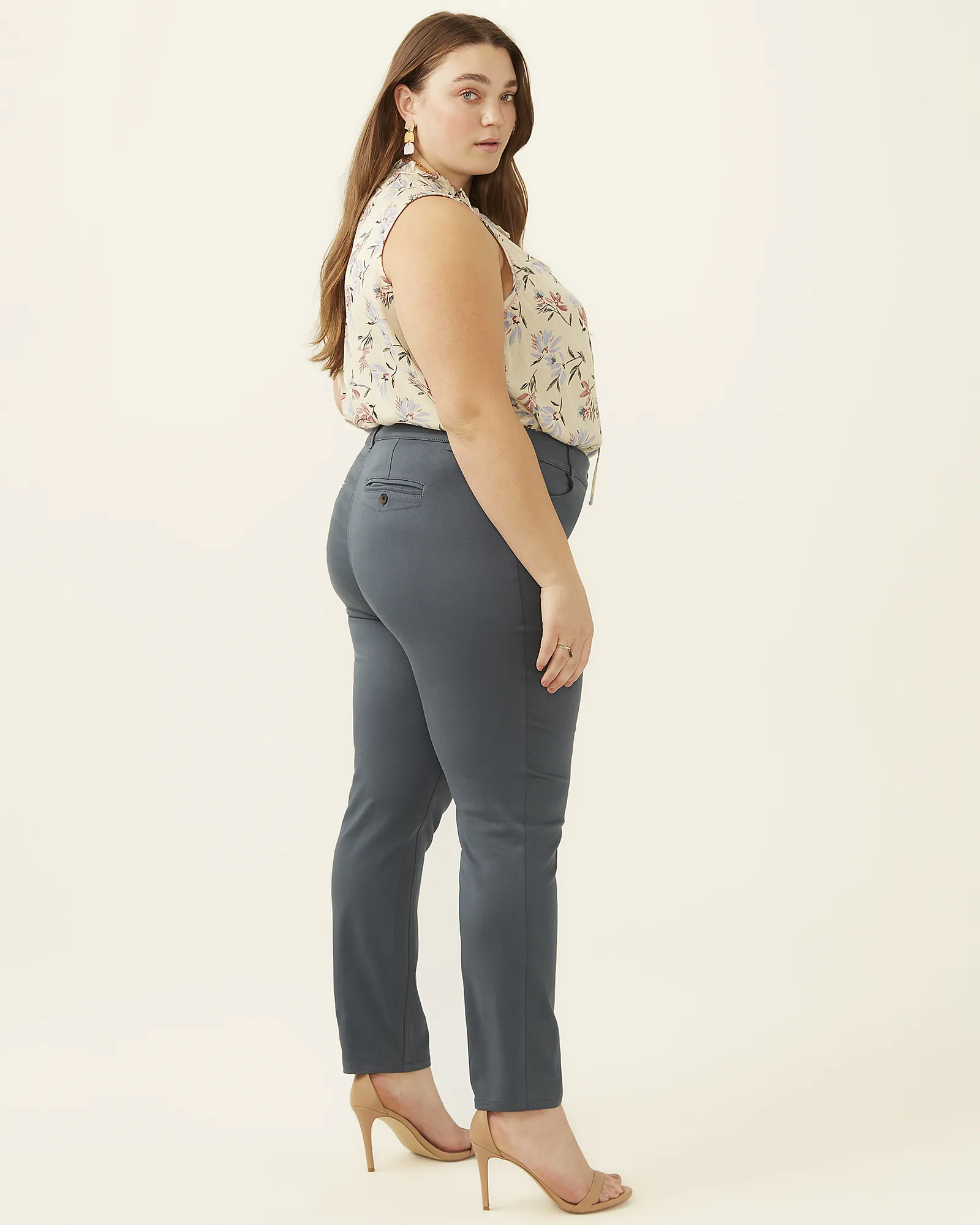 Paris Cropped Pant | Dusty Blue