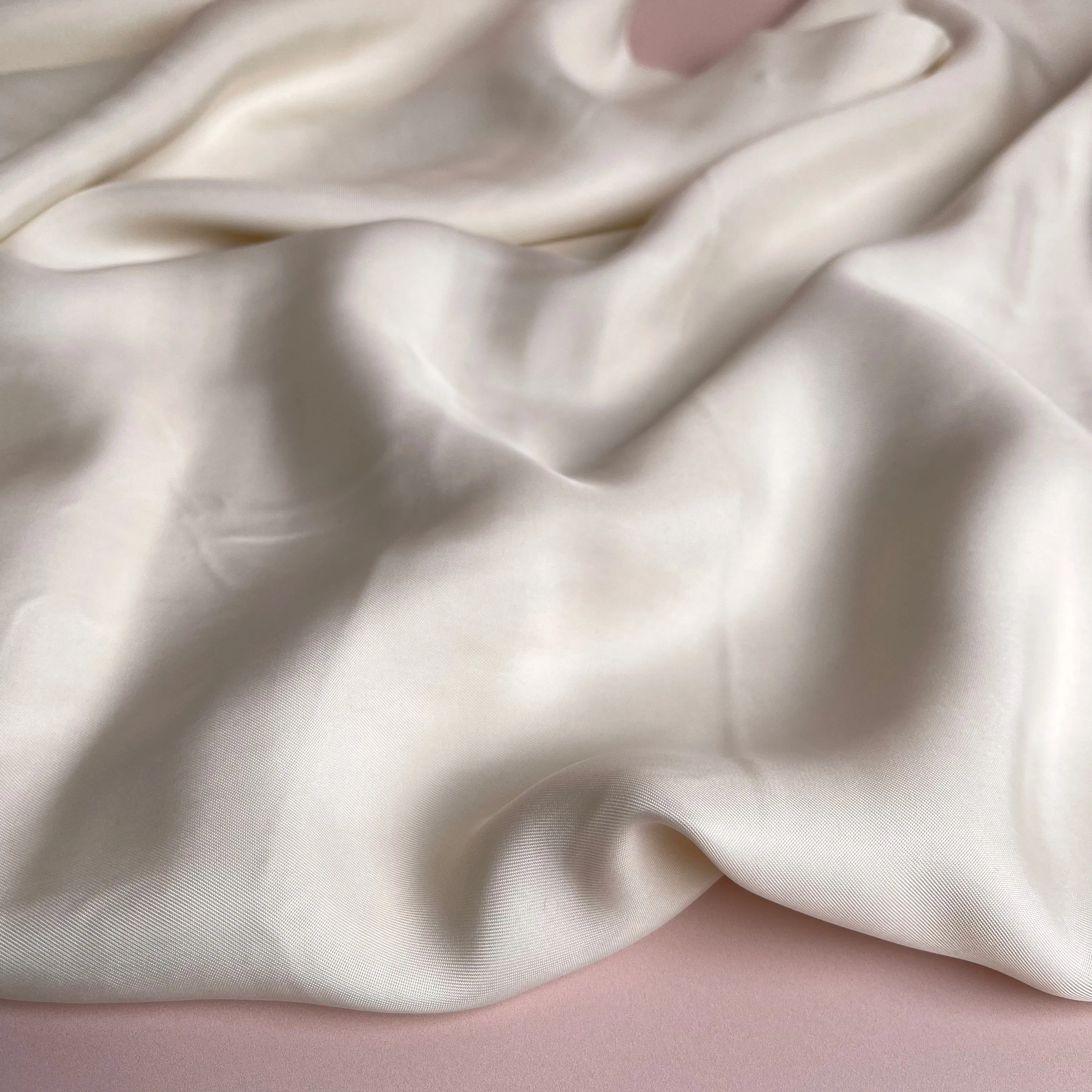 Peach Touch Cupro Viscose Twill Fabric