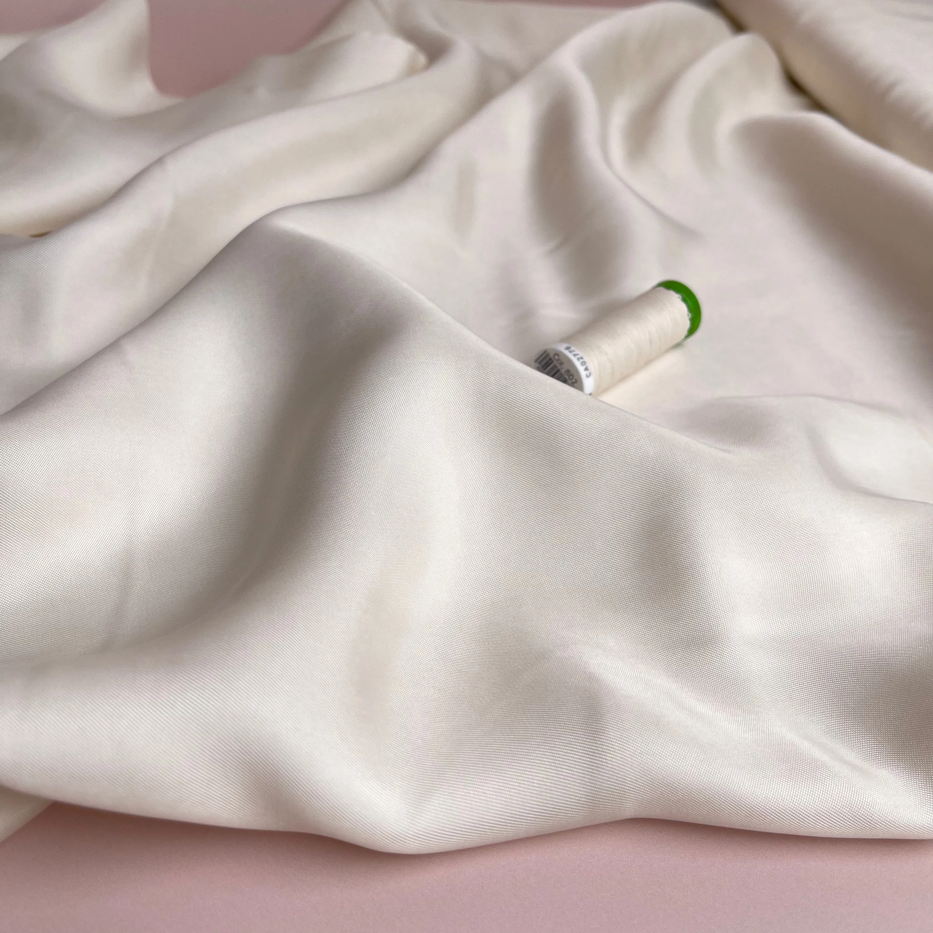 Peach Touch Cupro Viscose Twill Fabric