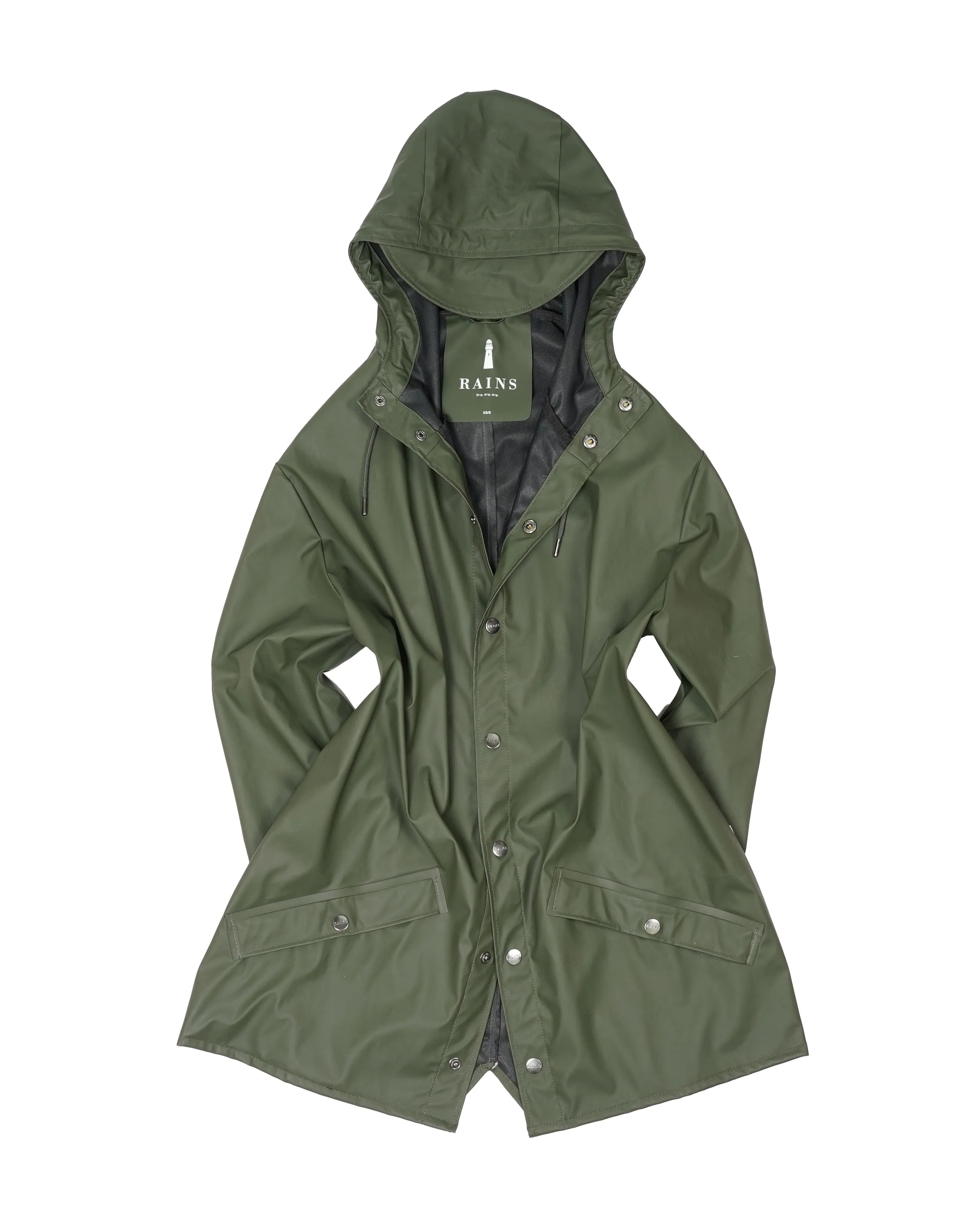 Rains - Green Rain Coat XS