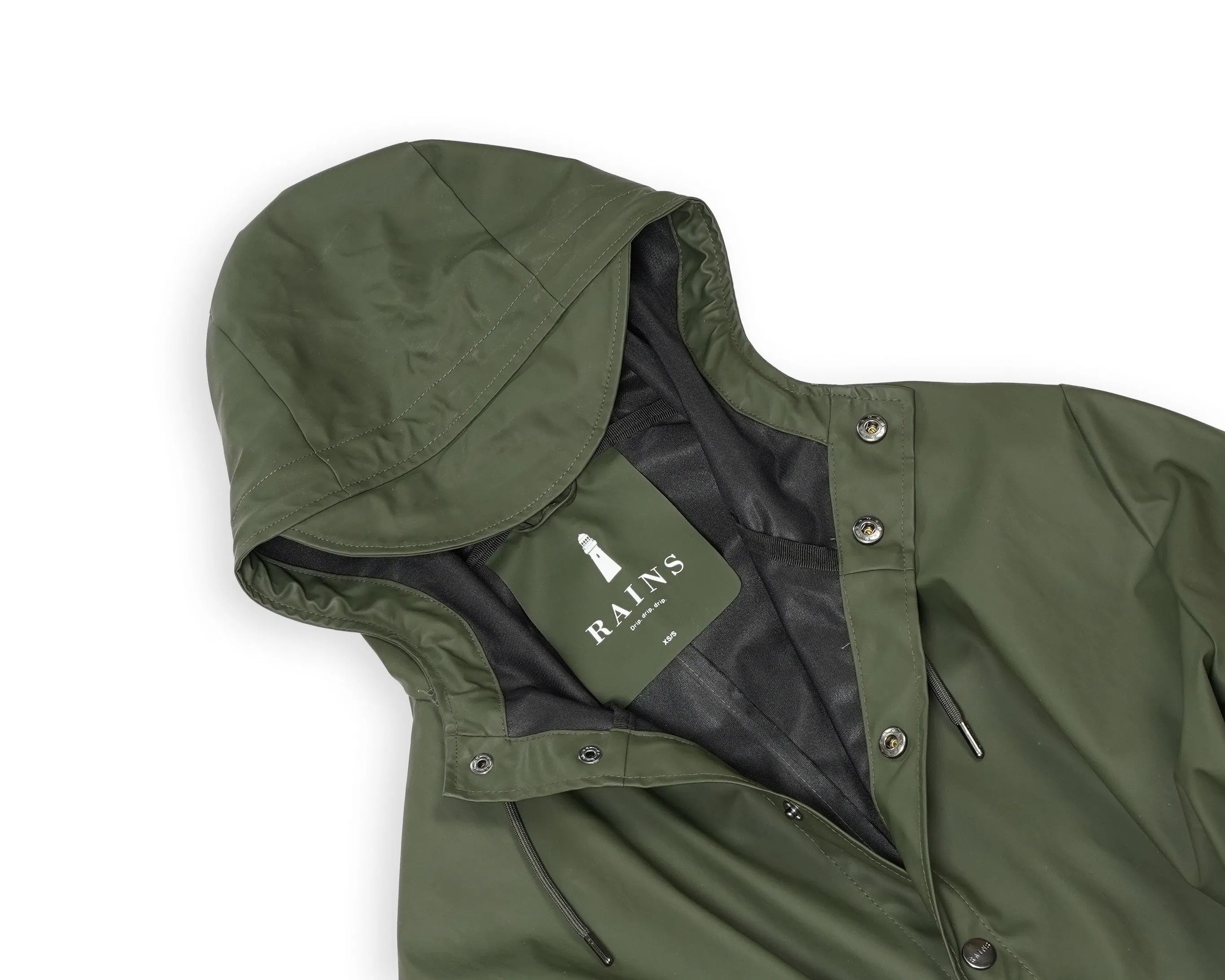 Rains - Green Rain Coat XS