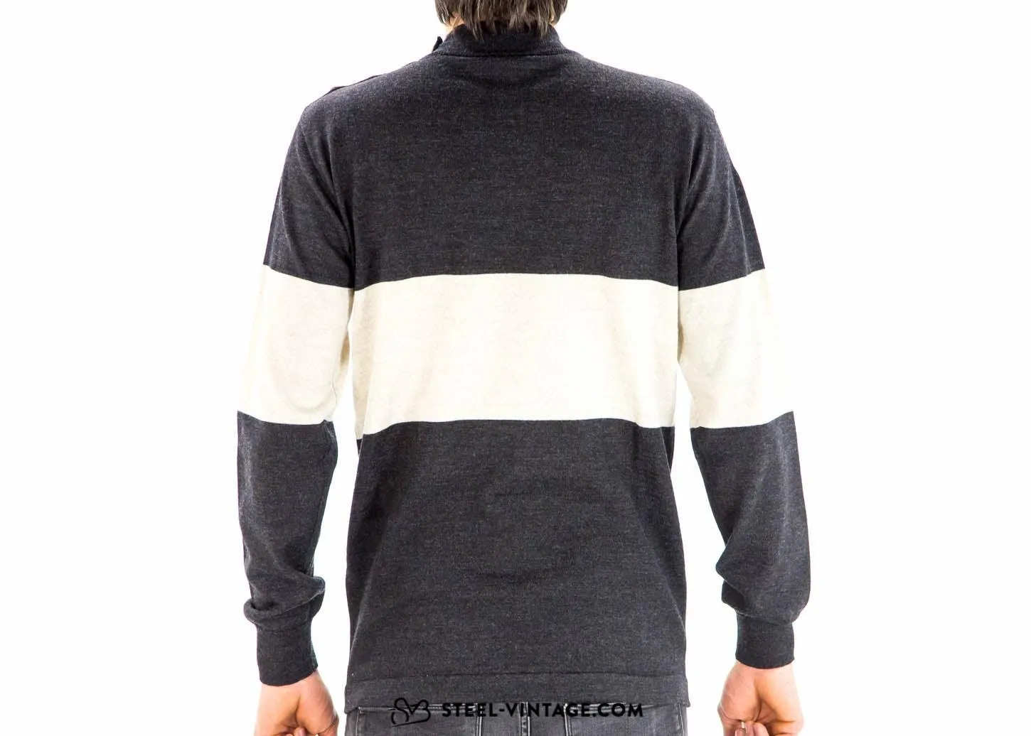 Retro Woolen Sweater Black/Ivory