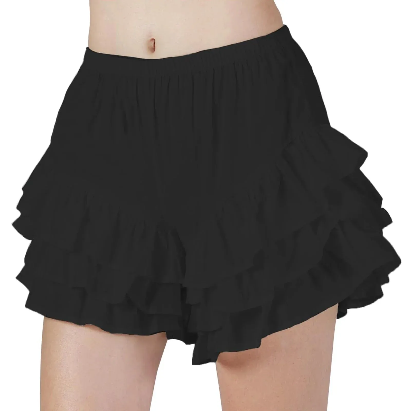 Ruffle Y2k Low Waist Lace Solid Color Bloomers Lolita Harajuku Streetwear Layered Short