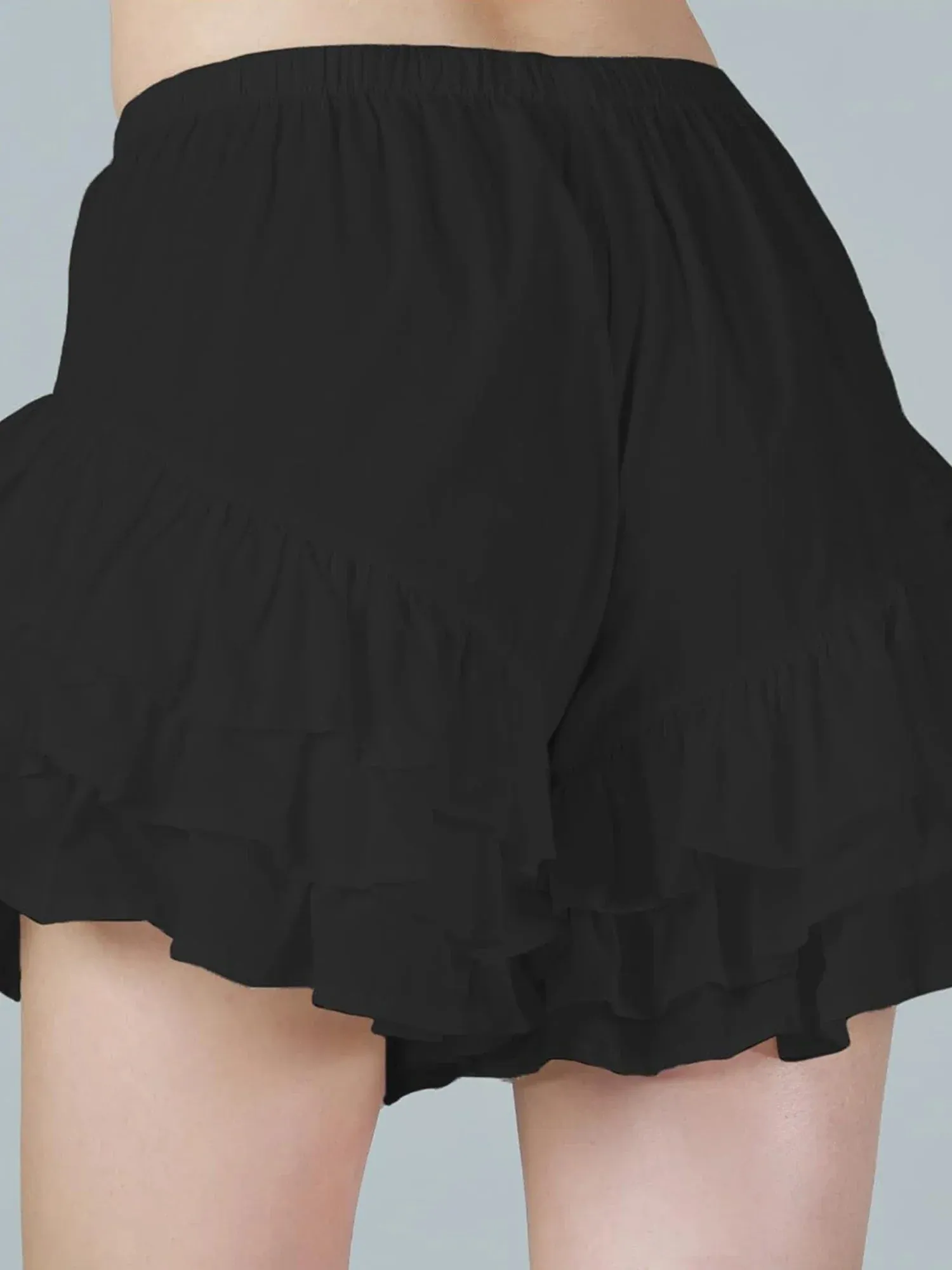 Ruffle Y2k Low Waist Lace Solid Color Bloomers Lolita Harajuku Streetwear Layered Short