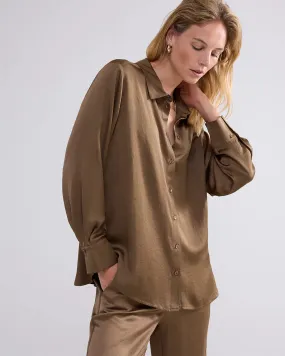 Silky Touch Blouse in Olive