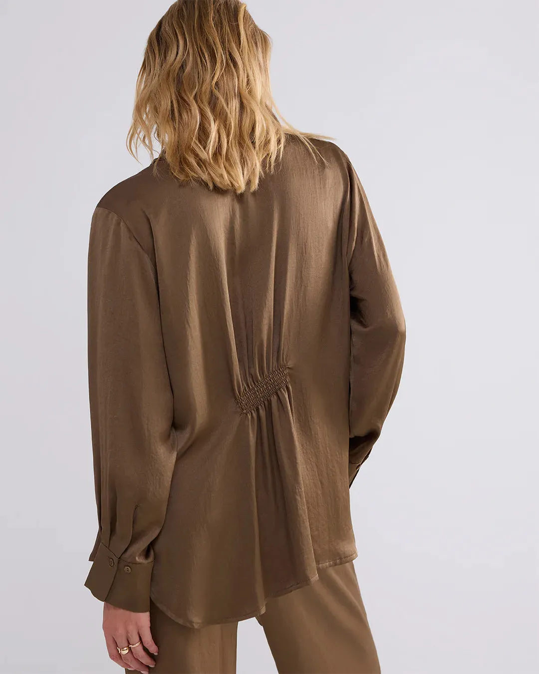 Silky Touch Blouse in Olive