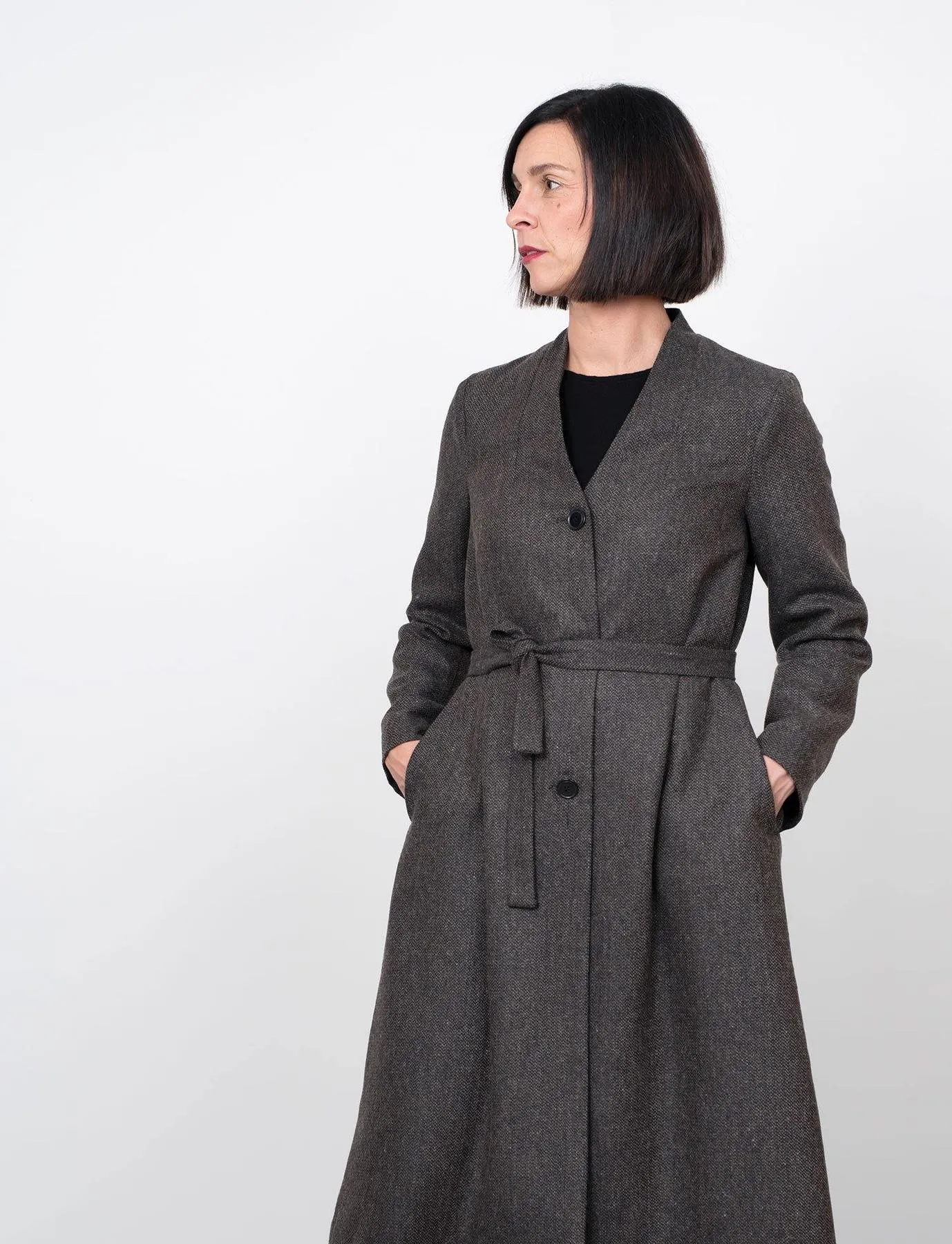 THE ASSEMBLY LINE • V-Neck Coat Sewing Pattern (XL - 3XL)