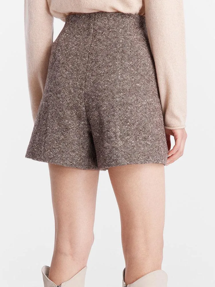 Tweed Wool Shorts