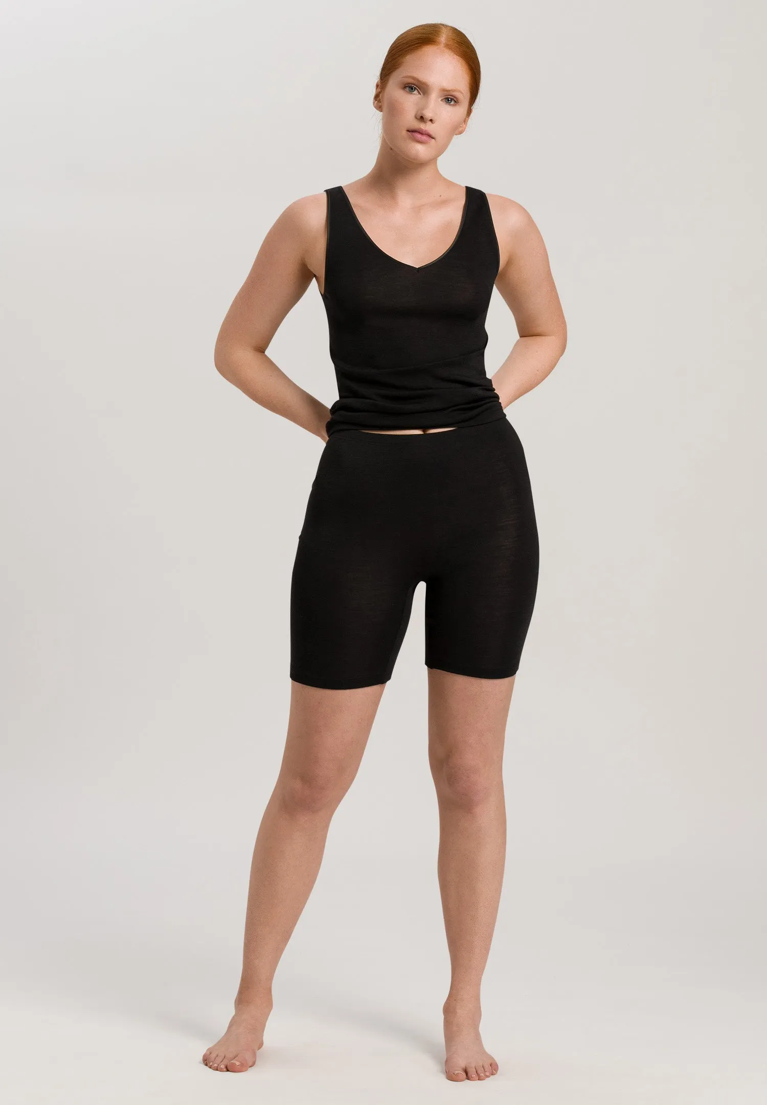 Woolen Silk W Wool and Silk Bike Shorts | Black 71421-018