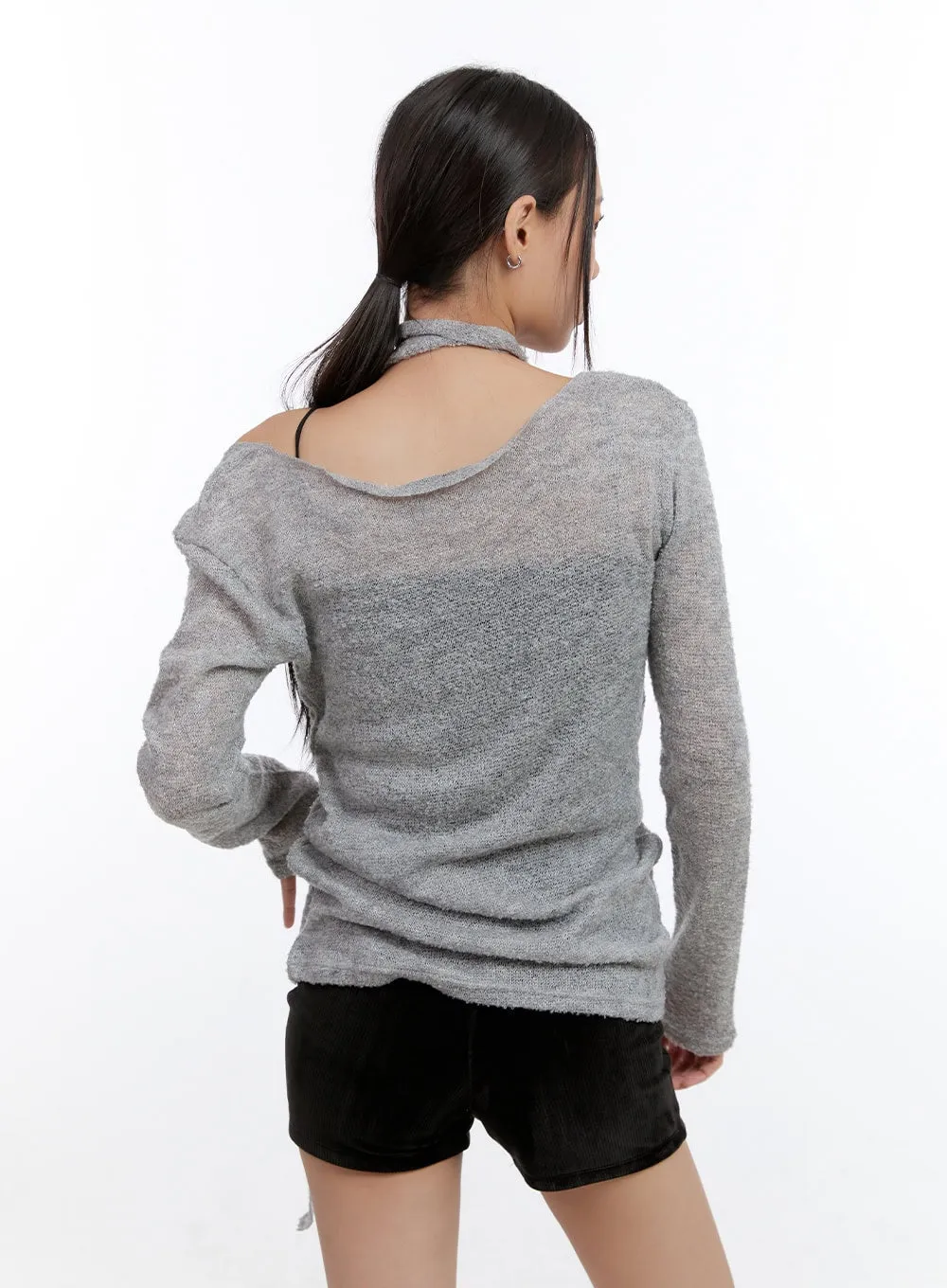 Woolen Whisper V-Neck Top  CO431